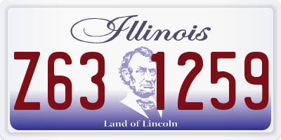 IL license plate Z631259