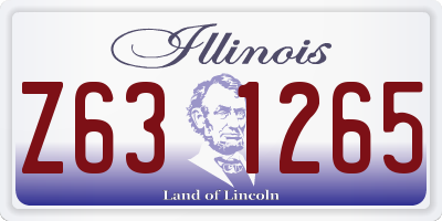 IL license plate Z631265