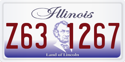 IL license plate Z631267
