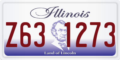 IL license plate Z631273