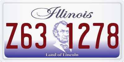 IL license plate Z631278