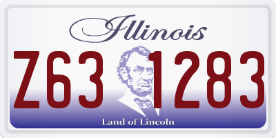 IL license plate Z631283