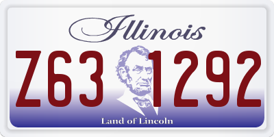 IL license plate Z631292