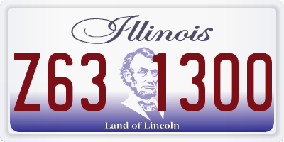 IL license plate Z631300