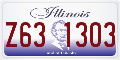 IL license plate Z631303