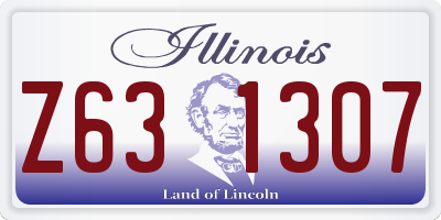 IL license plate Z631307
