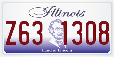 IL license plate Z631308