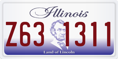 IL license plate Z631311