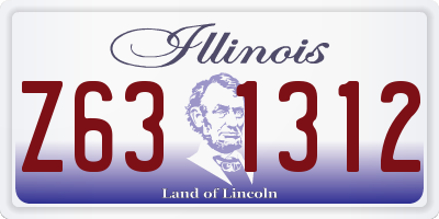 IL license plate Z631312