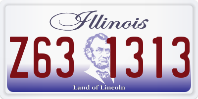 IL license plate Z631313