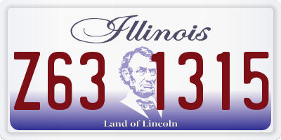 IL license plate Z631315