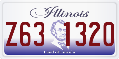 IL license plate Z631320