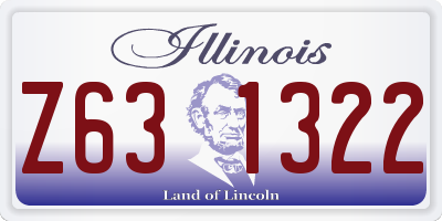 IL license plate Z631322