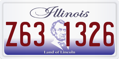 IL license plate Z631326