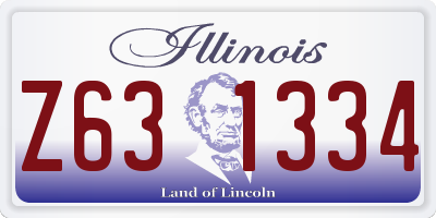 IL license plate Z631334