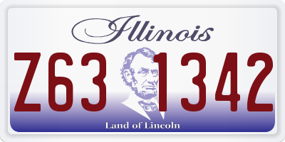 IL license plate Z631342