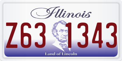 IL license plate Z631343