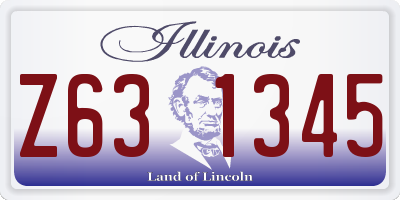 IL license plate Z631345