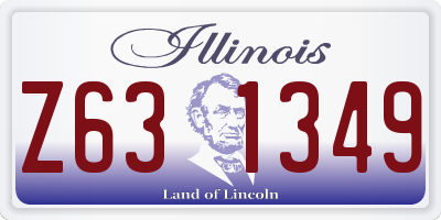 IL license plate Z631349