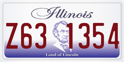 IL license plate Z631354