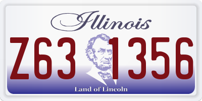 IL license plate Z631356