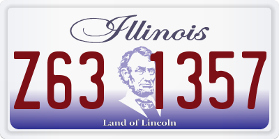 IL license plate Z631357
