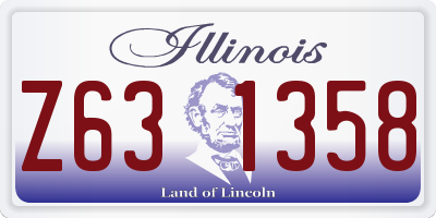 IL license plate Z631358