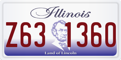 IL license plate Z631360