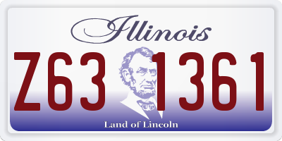 IL license plate Z631361