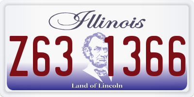 IL license plate Z631366