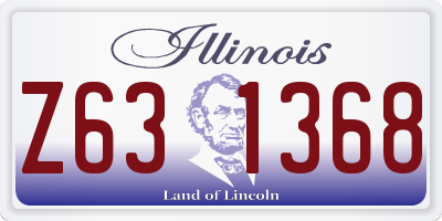 IL license plate Z631368