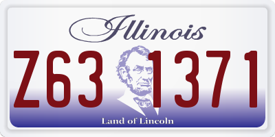 IL license plate Z631371