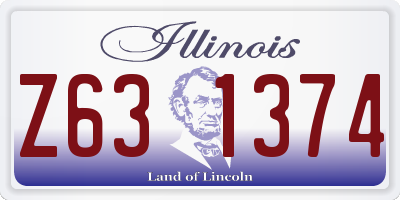 IL license plate Z631374