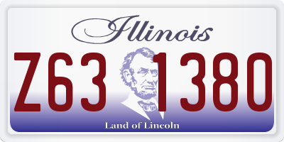 IL license plate Z631380