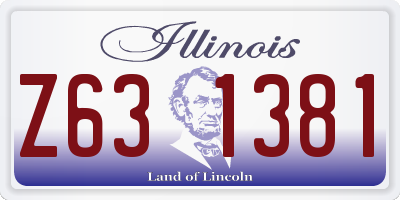IL license plate Z631381