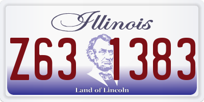 IL license plate Z631383