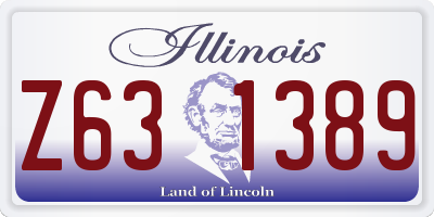IL license plate Z631389