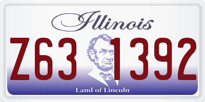 IL license plate Z631392