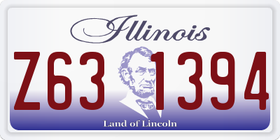 IL license plate Z631394