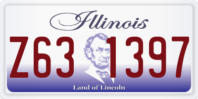 IL license plate Z631397