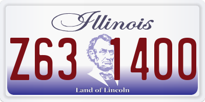 IL license plate Z631400