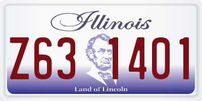 IL license plate Z631401