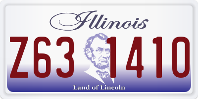 IL license plate Z631410