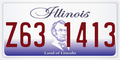 IL license plate Z631413