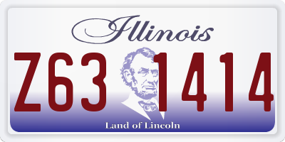 IL license plate Z631414