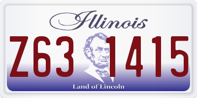 IL license plate Z631415