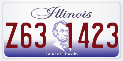 IL license plate Z631423