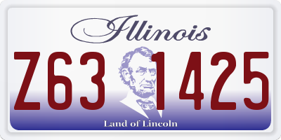 IL license plate Z631425