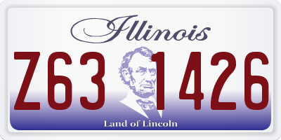 IL license plate Z631426