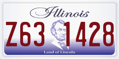 IL license plate Z631428